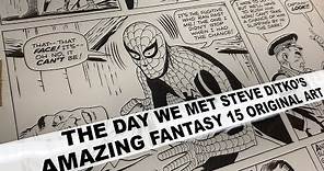 The Day We Met Steve Ditko's Amazing Fantasy #15 Original Art