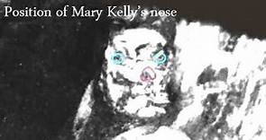 Portrait of Mary Jane Kelly and facial map.