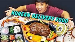 MUST TRY Korean DELIVERY FOODS! SNOW CRAB & Steak! How to Order Delivery Foods in South Korea Part 2