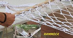 How to make a simple hammock