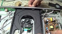 เครื่องเล่น DVD VCD เปิดถาดไม่ออก ติดขัด DVD player tray not open stuck