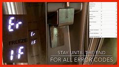 How to Fix the ER IF on LG Refrigerator aka LG Error Code ER 1F reset repair diy