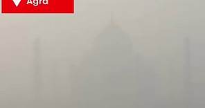 Taj Mahal Engulfed In a Layer of Haze Amid Rise In Air Pollution