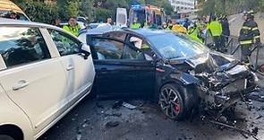 Grave accidente en Madrid: un fallecido y varios heridos en el choque de tres coches y una moto