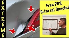 Free PDR Tutorial! / PDR Dent Removal Training Special!