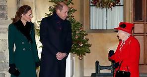 Queen welcomes Duke and Duchess of Cambridge for Christmas carols at Windsor Castle