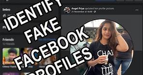 How to identify a fake Facebook profile