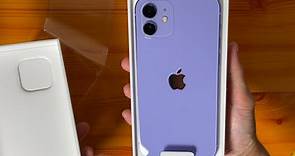 开箱紫色的iPhone12