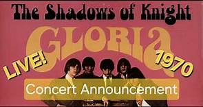 The Shadows Of Knight 1970 CONCERT ANNOUNCEMENT