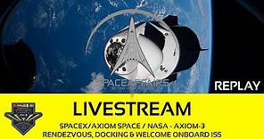 SpaceX/Axiom Space - Axiom-3 - Rendezvous & Docking - Welcome at ISS - January 20, 2024