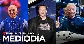 Jeff Bezos, Elon Musk y Richard Branson te llevan al espacio | Noticias Telemundo