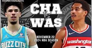Charlotte Hornets vs Washington Wizards Full Game Highlights | Nov 22 | 2024 NBA Season