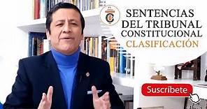 SENTENCIAS DEL TRIBUNAL CONSTITUCIONAL: CLASIFICACIÓN - TC 233