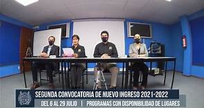 Segunda Convocatoria de Nuevo Ingreso a la UMSNH 2021-2022
