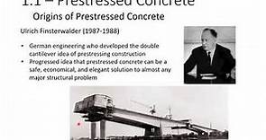 Prestressed Concrete Design - 1 - Introduction