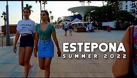 Estepona Spain Relaxing Promenade Summer 2022 July Costa del Sol | Málaga [4K]