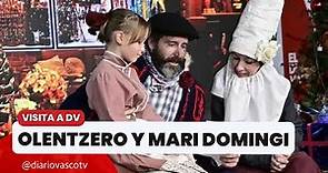 Olentzero y Mari Domingi visitan El Diario Vasco