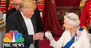 Queen Elizabeth II Toasts To President Donald Trump At Buckingham Palace Dinner | NBC News