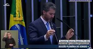 Senador Marcos Rogério criticou a perseguição contra a direita e o Bolsonaristas.