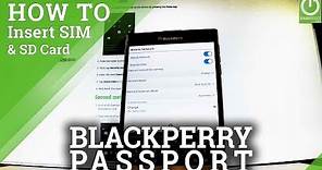 Insert SIM and SD Card in BLACKBERRY Passport - Set Up SIM & SD