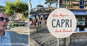Como llegar a Capri desde Sorrento