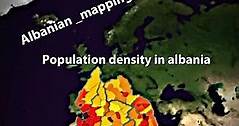 Population density in albania🇦🇱