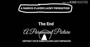 A Famous-Players Lasky Production/The End/A Paramount Picture