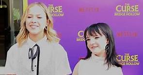 The Curse of Bridge Hollow Cast on the Red Carpet | Holly J. Barret & Abi Monterey