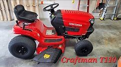 Craftman T110 riding mower quick review