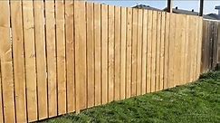 How to install a wood fence.