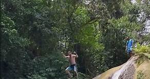 pablo schreiber shirtless waterfall jump