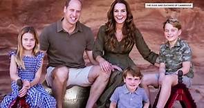 William and Kate share their family Christmas card