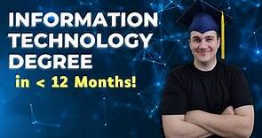 How To Get Your Information Technology Degree In Under A Year... Step by Step Process Revealed!