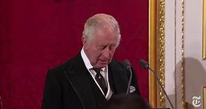 King Charles III delivers declaration after officially being proclaimed Britain's new sovereign