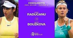 Emma Raducanu vs. Marie Bouzkova | 2024 Abu Dhabi Round 1 | WTA Match Highlights