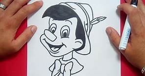 Como dibujar a Pinocho paso a paso - Pinocho | How to draw Pinocchio - Pinocchio