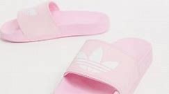 adidas Originals adilette Lite sliders in pink | ASOS