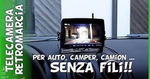 URVOLAX UR62X telecamera posteriore retromarcia auto, camion camper wifi assistenza al parcheggio