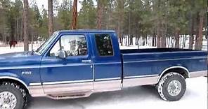 Quick look at a 1996 Ford F-150 Extended Cab Eddie Bauer 4x4 Long Bed.