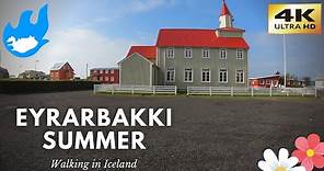 Iceland Walking Tour - Eyrarbakki in Summer [4K]