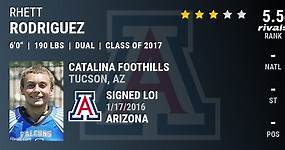 Rhett Rodriguez 2017 Dual Threat Quarterback Arizona