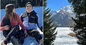 Julián Álvarez tuvo una cita romántica con su novia en la nieve y publicó las fascinantes fotos
