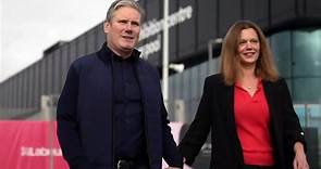 Keir Starmer takes a walk with wife along the River Mersey