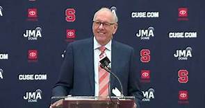 Jim Boeheim gives emotional farewell news conference at Syracuse | ESPN College Basketball