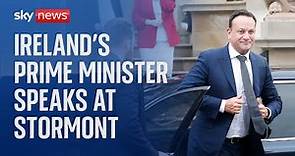 Ireland PM Leo Varadkar addresses the return of power sharing in Northern Ireland