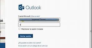 Iniciar sesión en Outlook.com