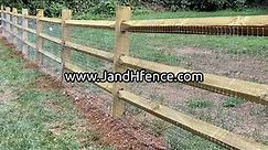 building Split rails Fence | J&H fence