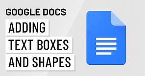 Google Docs: Text Boxes and Shapes