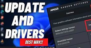 How to Update AMD Radeon Graphics Card Drivers | AMD Radeon Software Download & Install (2022)