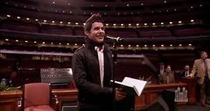 David Archuleta sings "Be Still My Soul" to The Tabernacle Choir